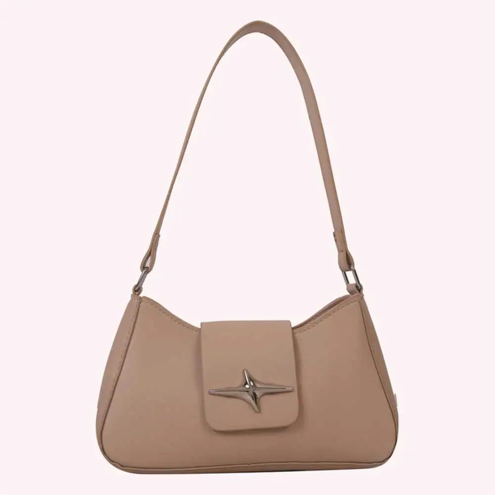 Y2K PU Leather Women Shoulder Bag Luxury Designer Handbag 2023 Fashion Female Underarm Bag Black Retro Ladies Armpit Purses