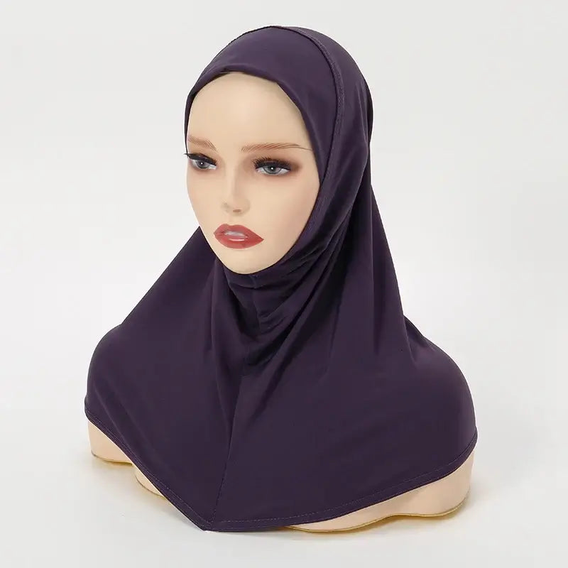 Wholesale Ramadan Islamic Muslim Underscarf Beading Floral Women Veil Hijab Neck Cover Head Scarves Muslim Women Scarf Turbans