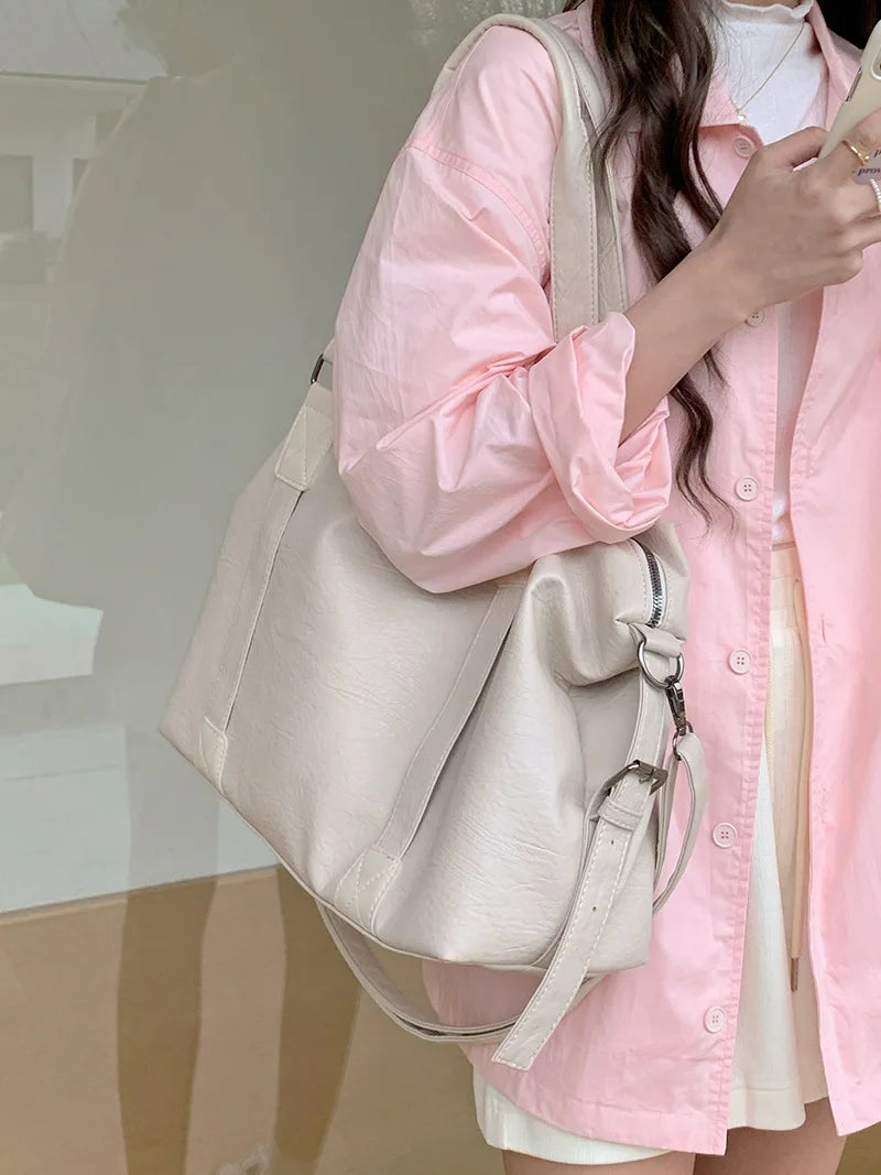 New Women's Fashion Shoulder Bags Handheld Travel Bag High Capacity Leisure Versatile Tote Bags Lady Trend Korean Crossbody Bags