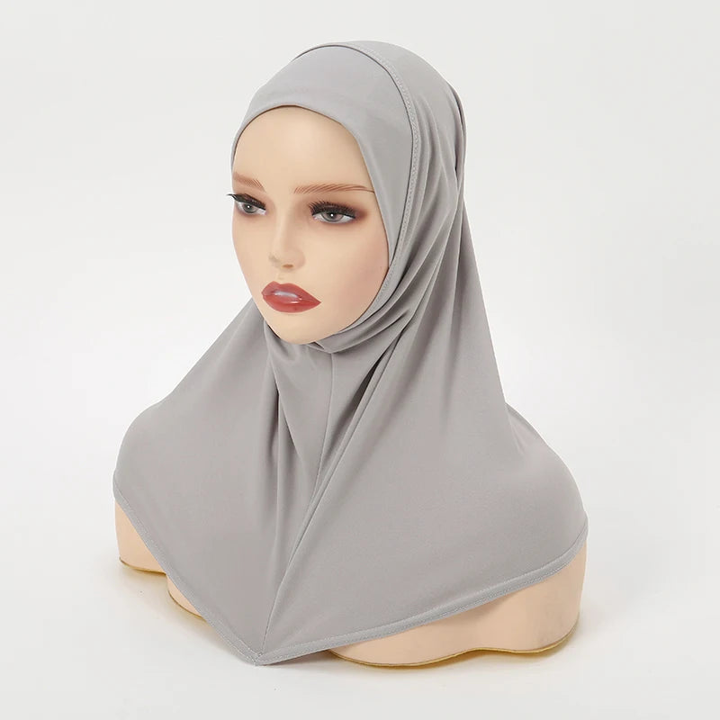 Wholesale Ramadan Islamic Muslim Underscarf Beading Floral Women Veil Hijab Neck Cover Head Scarves Muslim Women Scarf Turbans