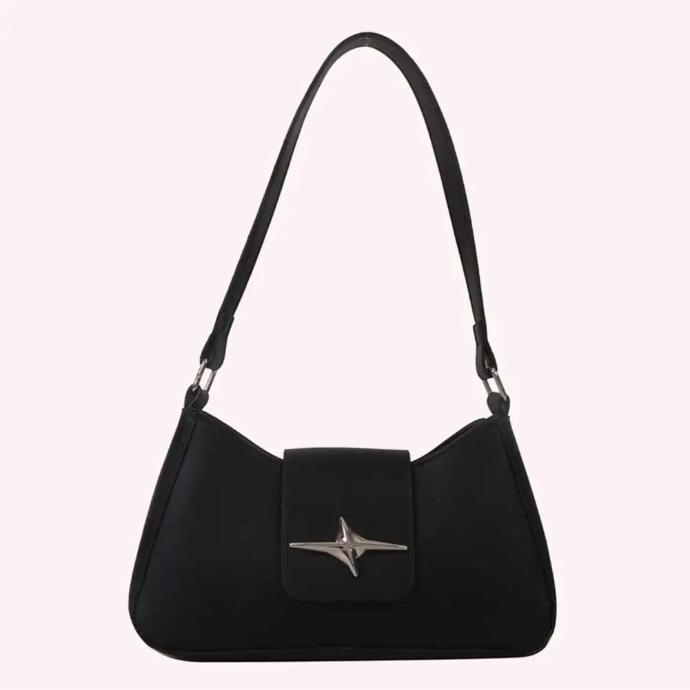 Y2K PU Leather Women Shoulder Bag Luxury Designer Handbag 2023 Fashion Female Underarm Bag Black Retro Ladies Armpit Purses