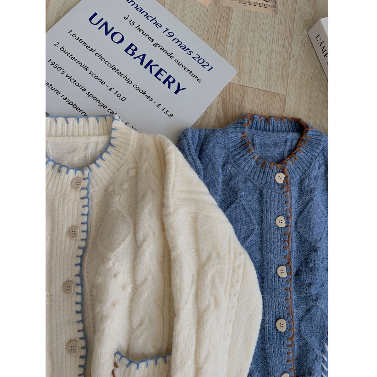 Embroidery Knitted Cardigan For Women