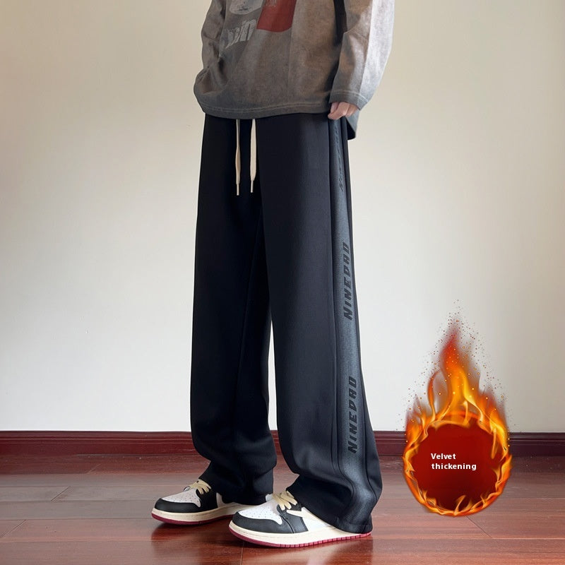 Sweatpants Men's Spring And Autumn Fleece Casual Pants