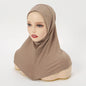 Wholesale Ramadan Islamic Muslim Underscarf Beading Floral Women Veil Hijab Neck Cover Head Scarves Muslim Women Scarf Turbans