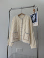 Embroidery Knitted Cardigan For Women